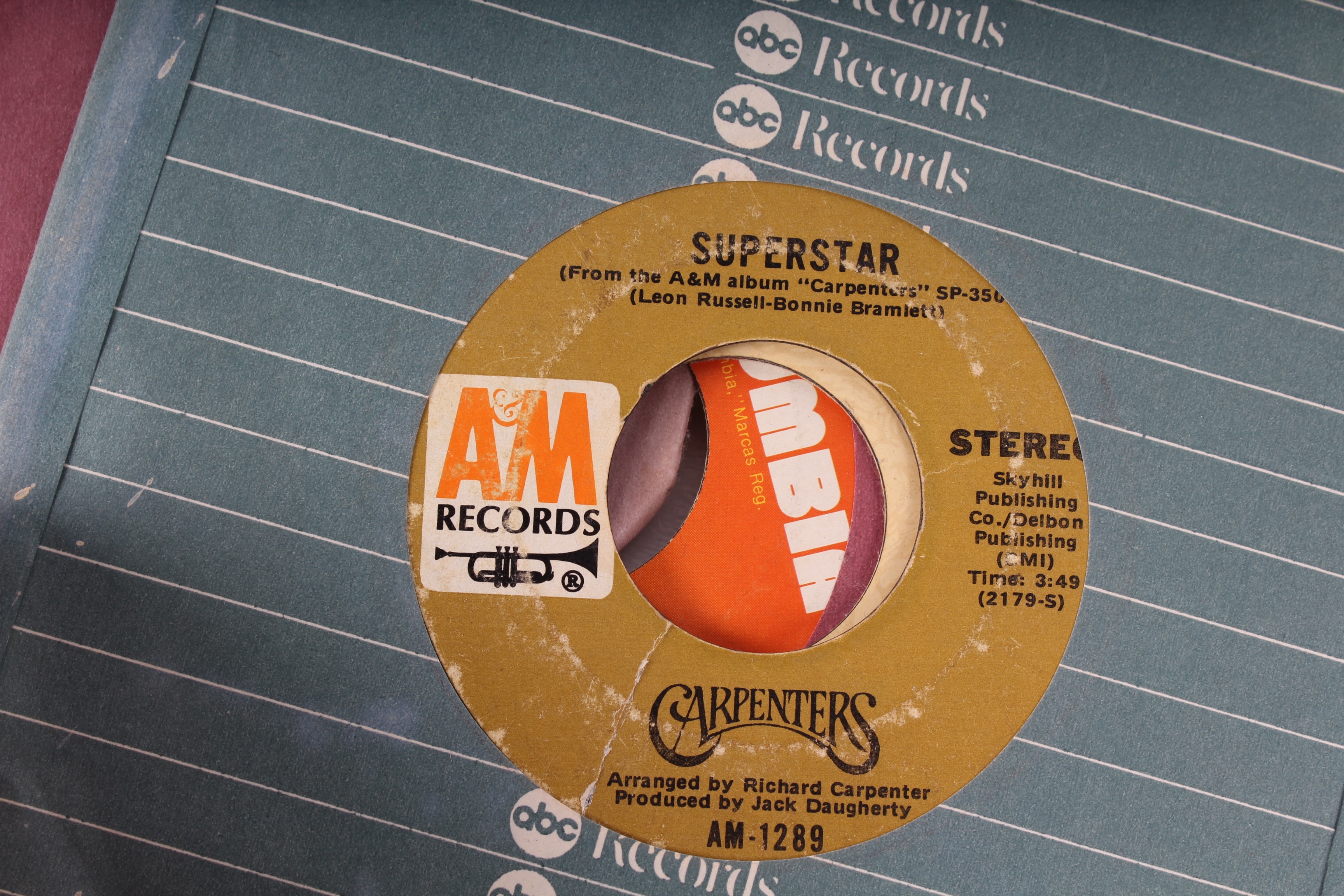 Large Collection of Vintage 45 RPM Records Featuring the Beatles