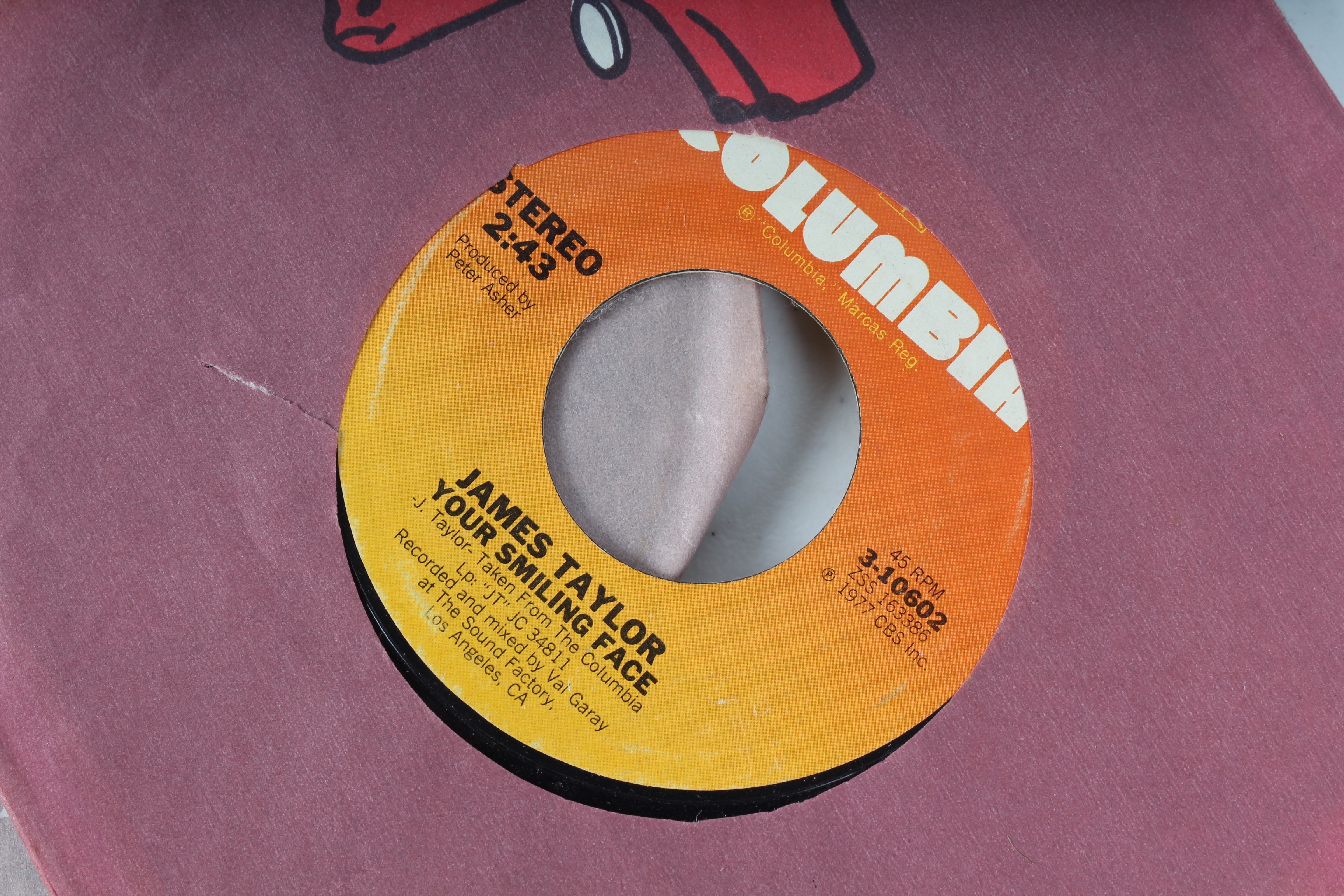 Large Collection of Vintage 45 RPM Records Featuring the Beatles