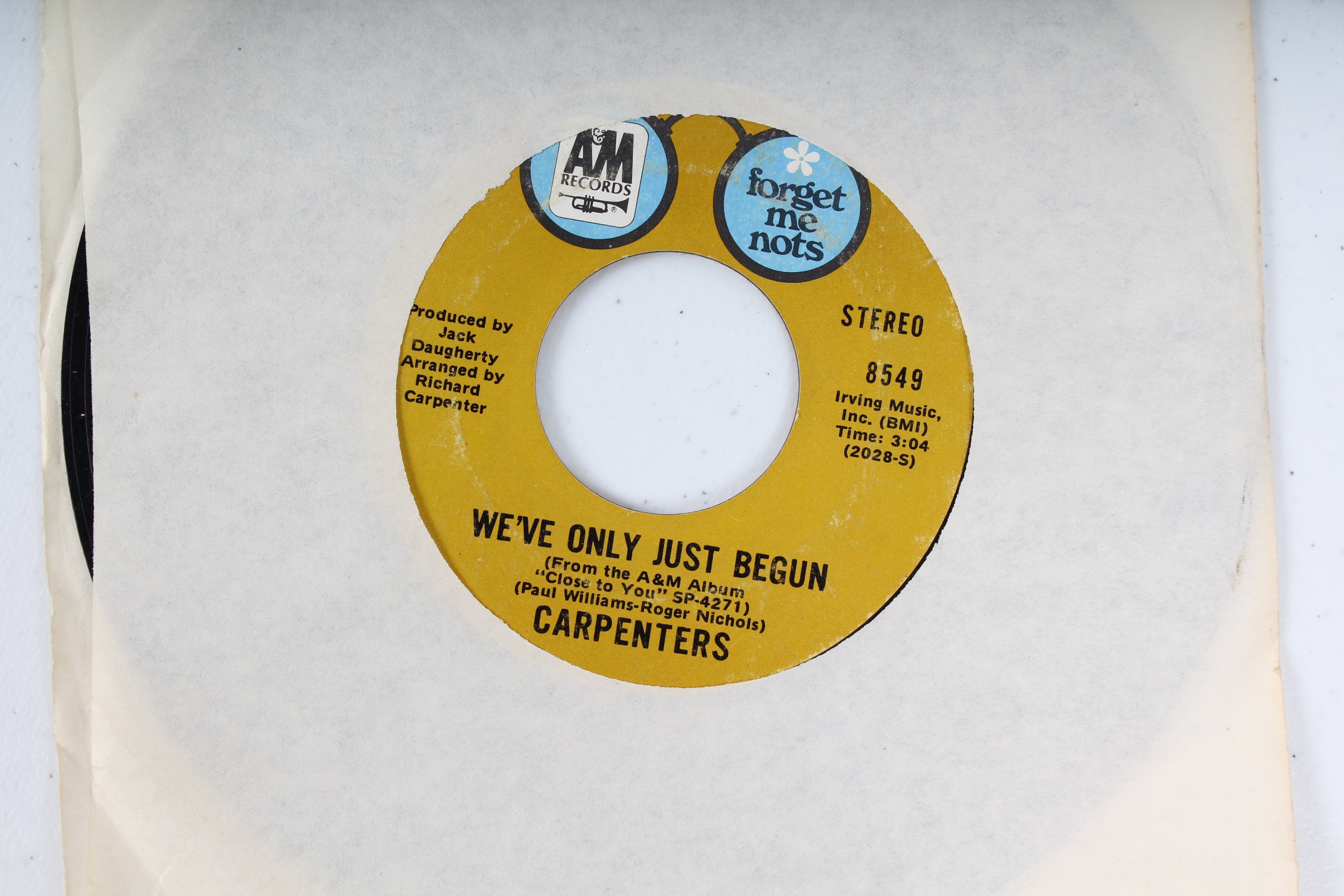 Large Collection of Vintage 45 RPM Records Featuring the Beatles