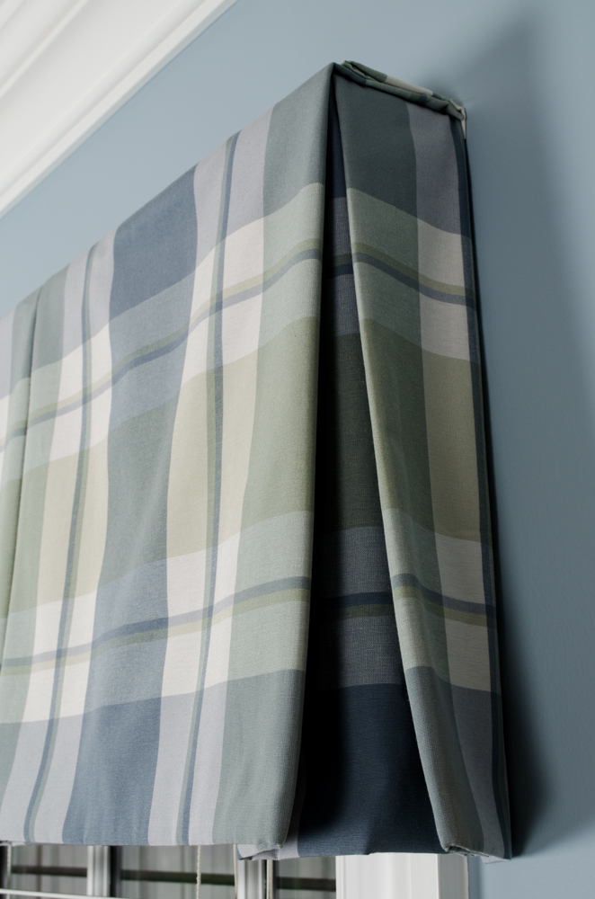 Plaid Valances And Window Seat Cushion