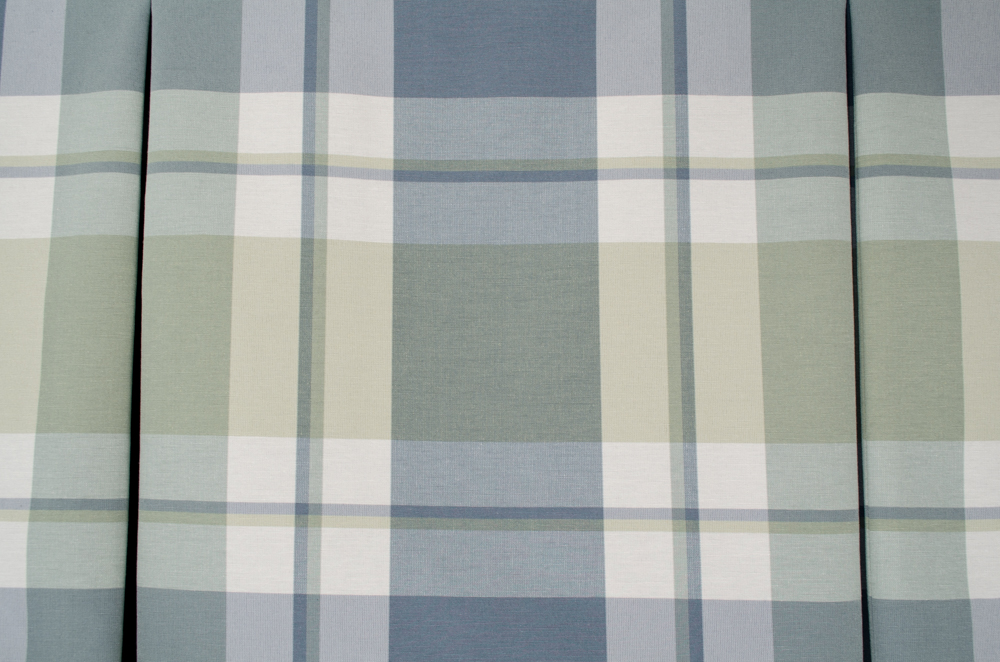 Plaid Valances And Window Seat Cushion