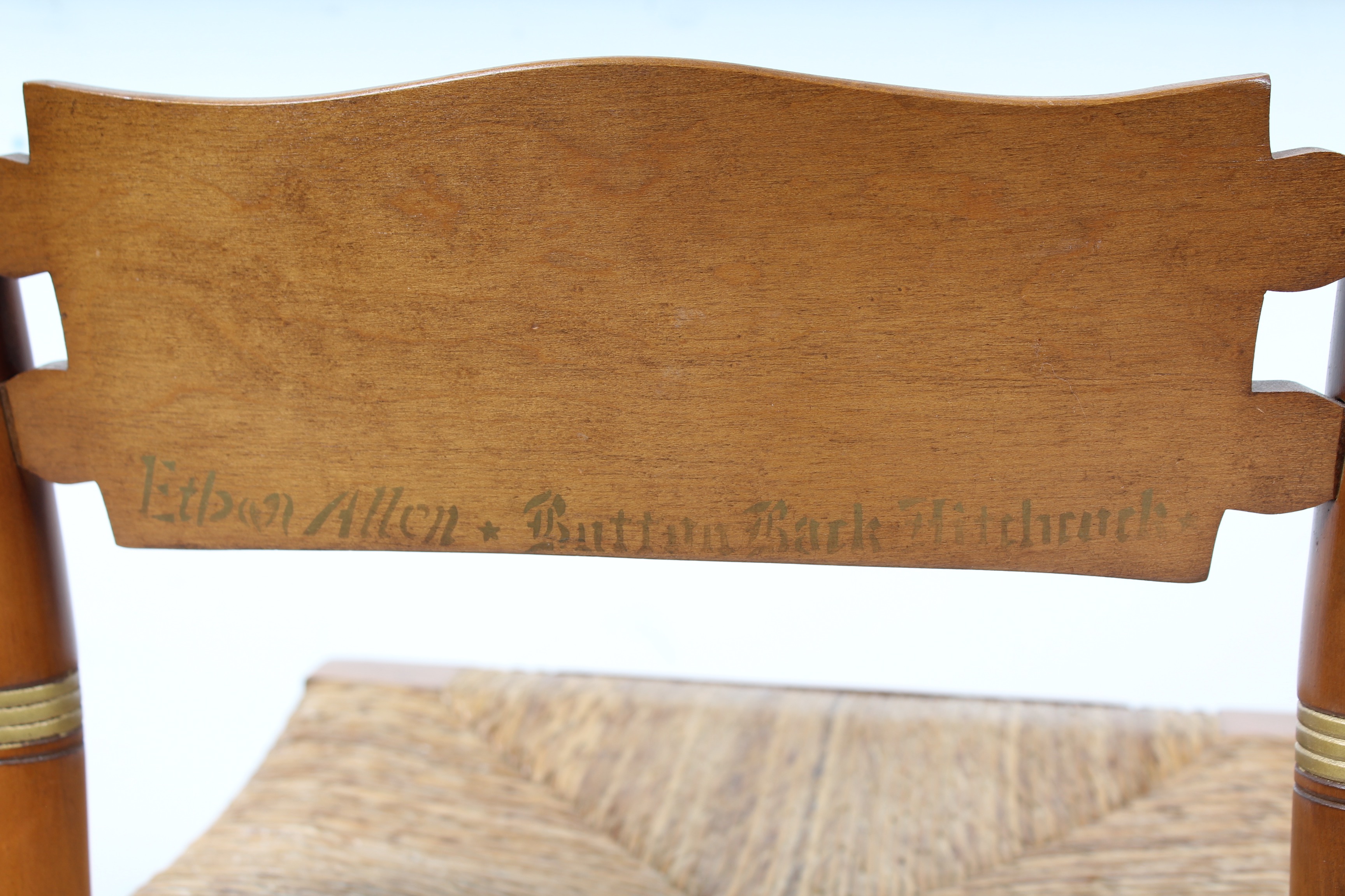 Pair of Ethan Allen Button Back Chairs