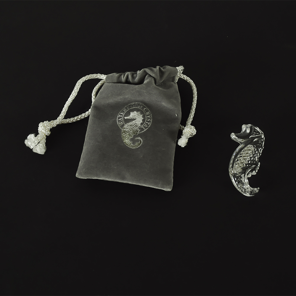 Waterford Crystal Seahorse Brooch