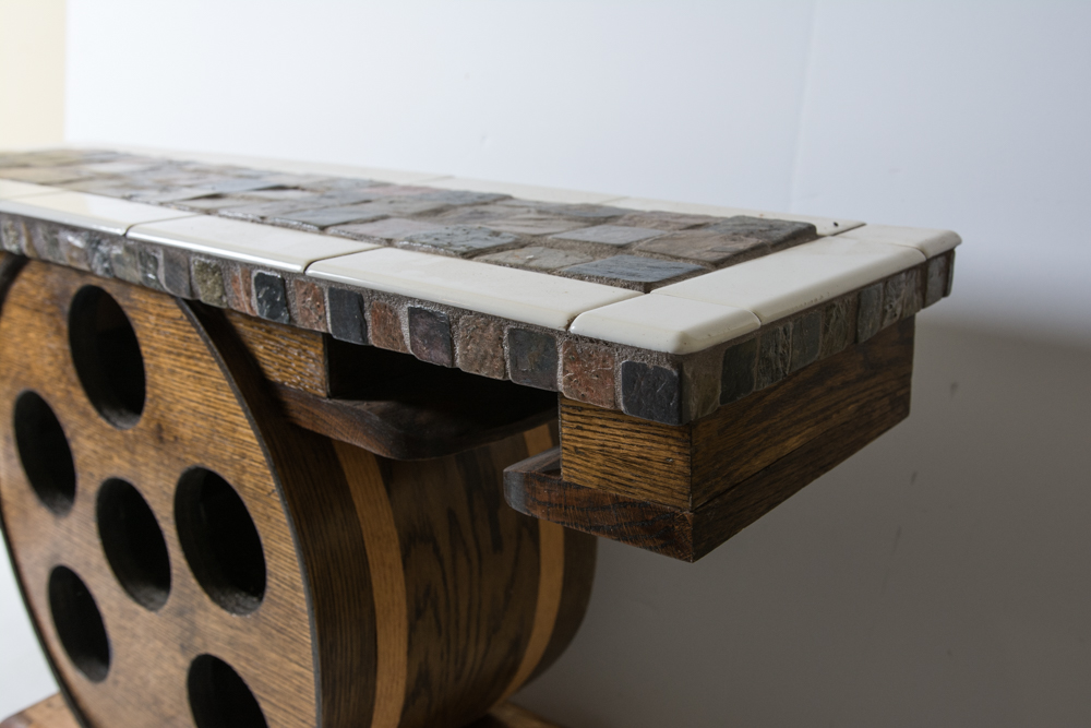 Unique Handmade Wine Rack Table