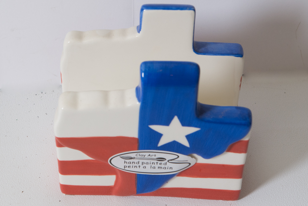 Collection of Ceramic Texas Themed Decor