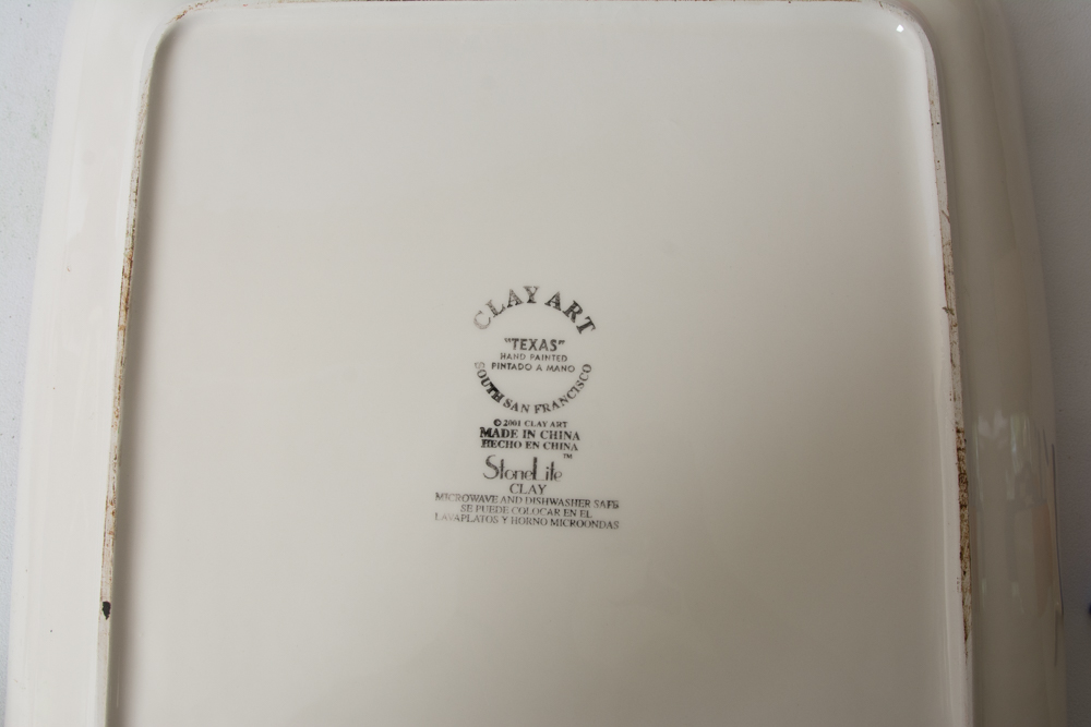 Collection of Ceramic Texas Themed Decor