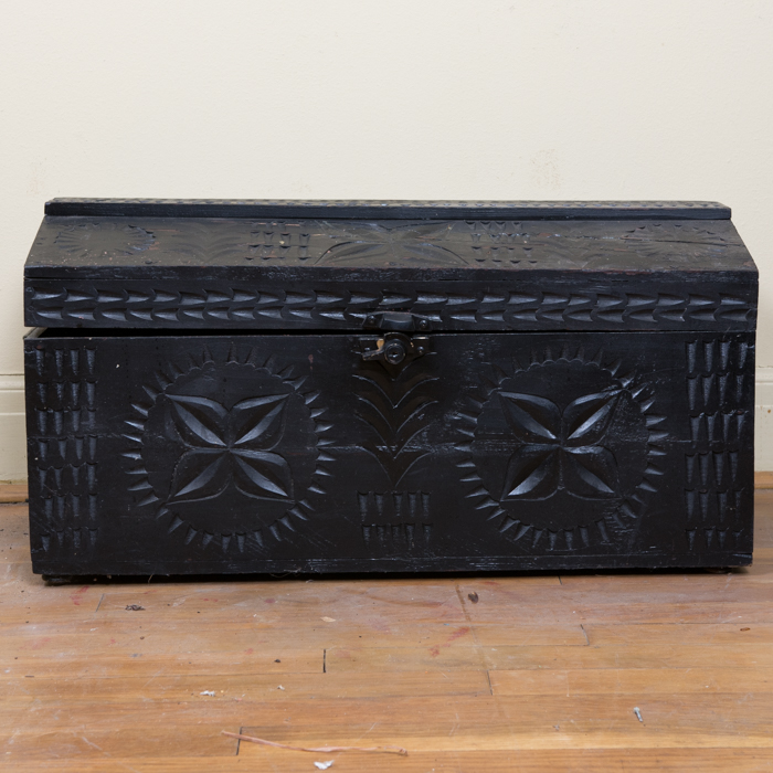 Carved Wood Chest