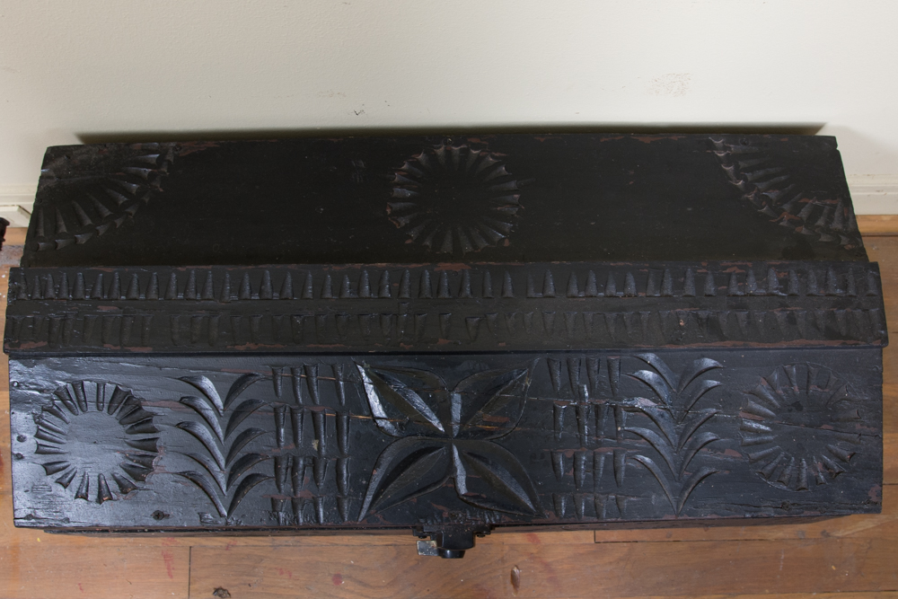 Carved Wood Chest