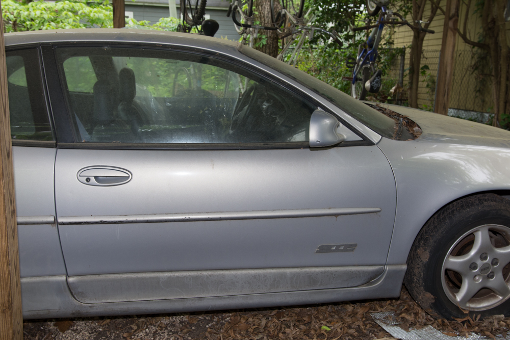 Silver Pontiac Supercharged Grand Prix