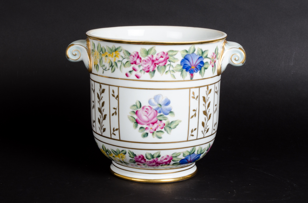 Hand-Painted Floral Porcelain Pieces