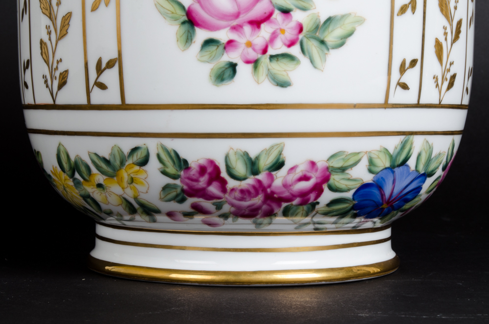 Hand-Painted Floral Porcelain Pieces