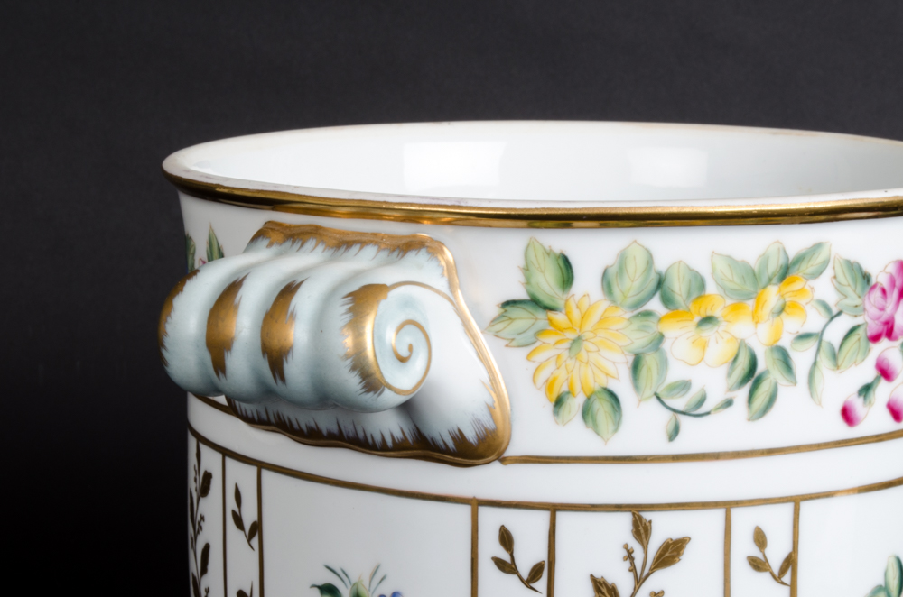 Hand-Painted Floral Porcelain Pieces