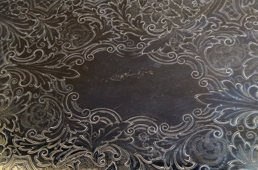 Rogers Silver Plate Footed Tray