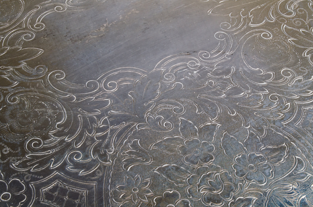 Rogers Silver Plate Footed Tray