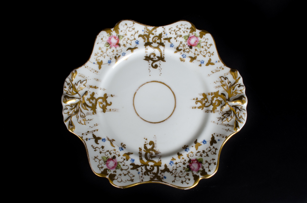 Hand-Painted Floral Porcelain Pieces