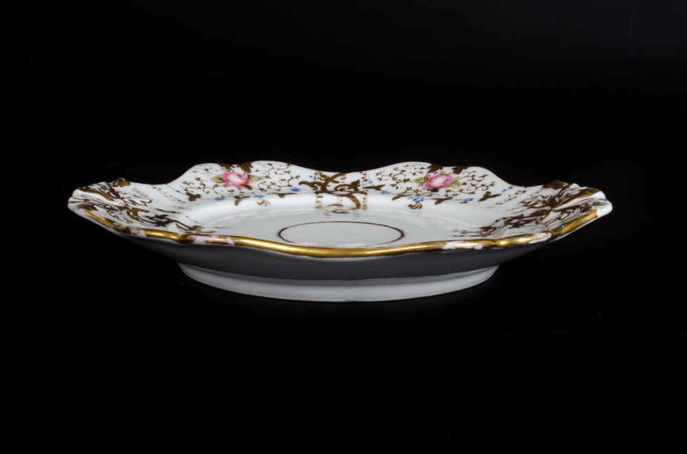 Hand-Painted Floral Porcelain Pieces