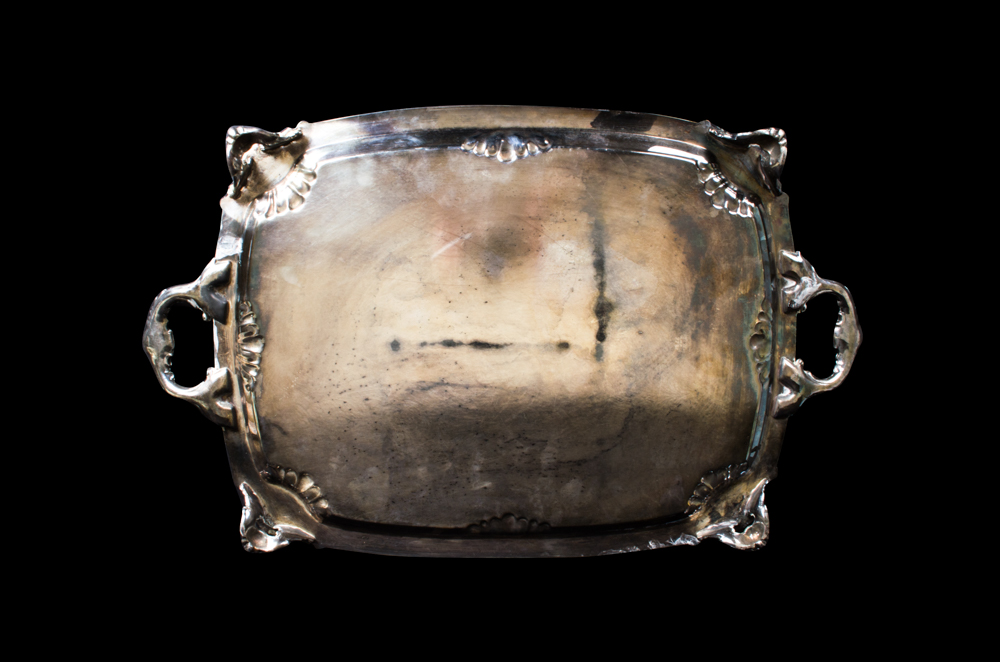 Rogers Silver Plate Footed Tray