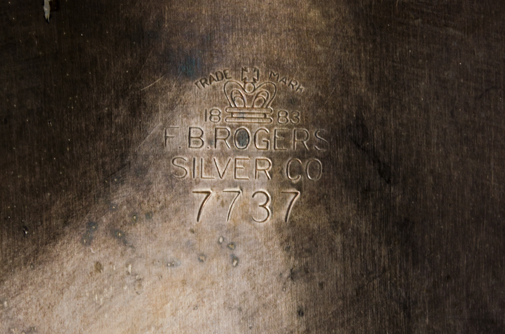 Rogers Silver Plate Footed Tray