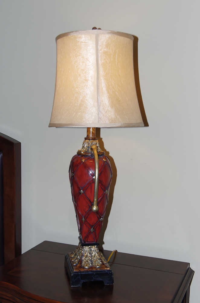 Red and Gold Table Lamp