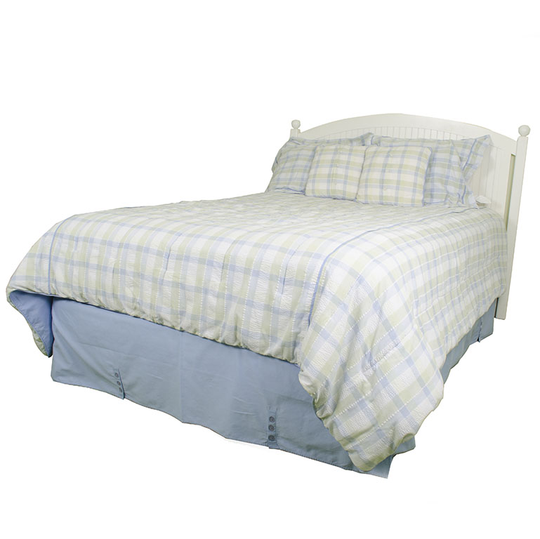 White Beadboard Full Headboard