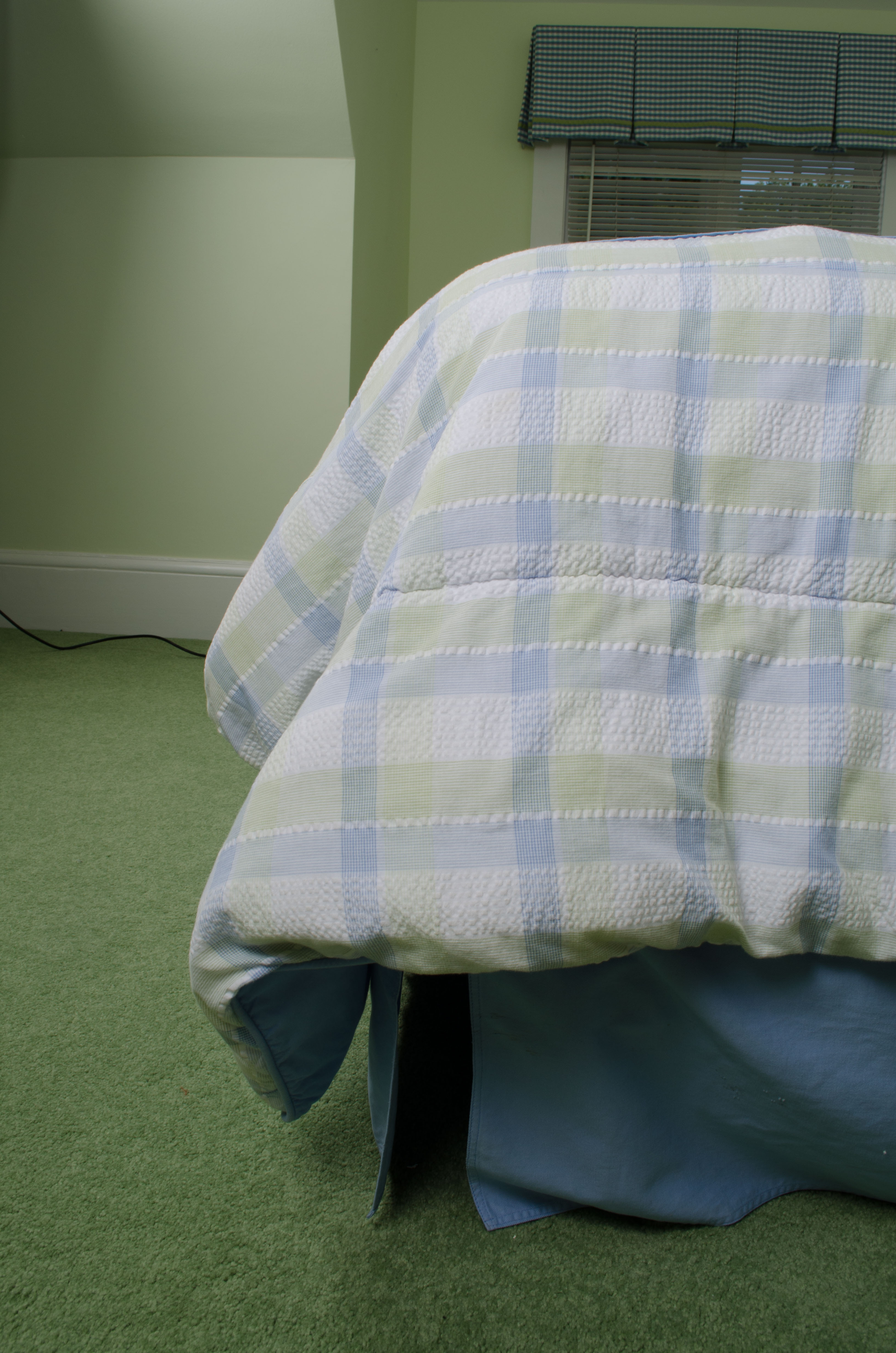 White Beadboard Full Headboard