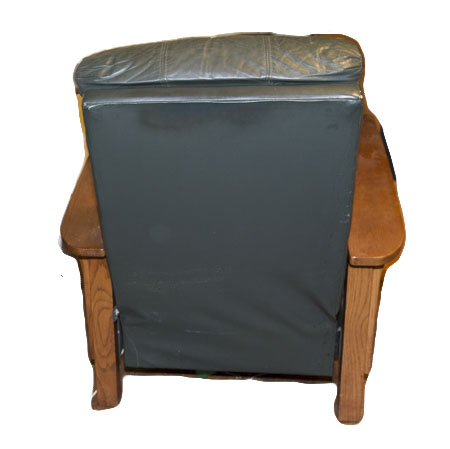 Lane Green Leather Rocking Chair