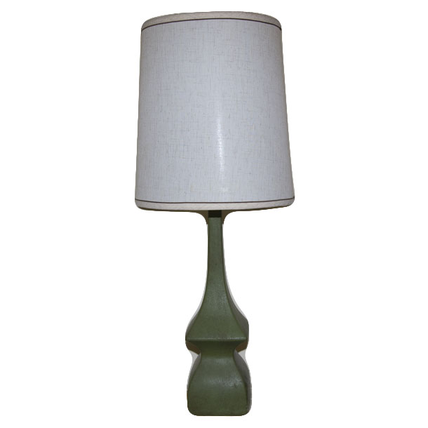 Lamp with Green Ceramic Base