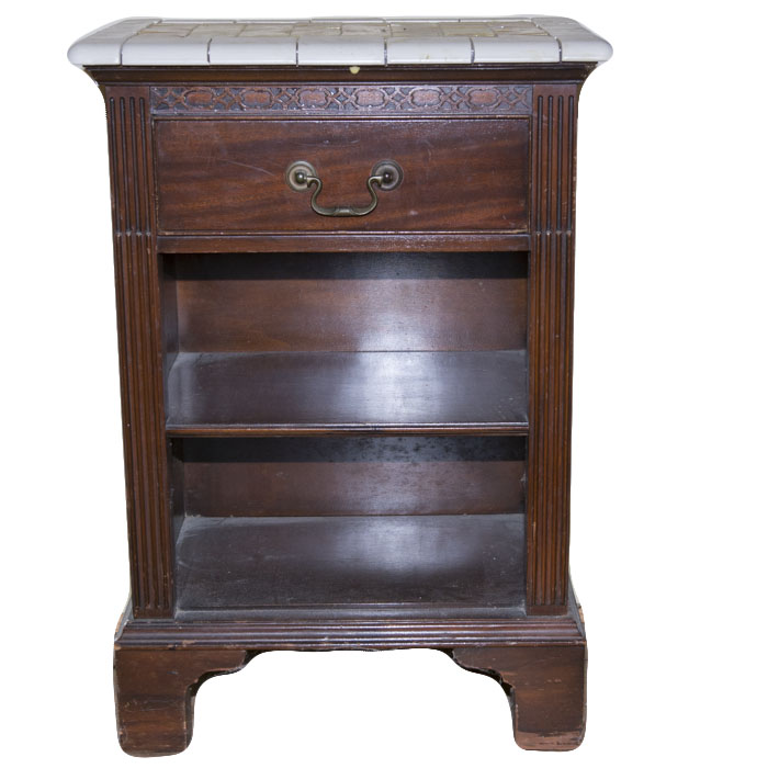 Drexel Side Table with Tile Top