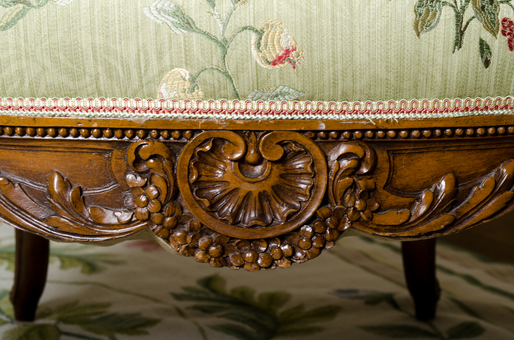 Vintage Louis XV Style WIng Chair