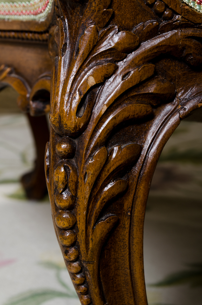 Vintage Louis XV Style WIng Chair