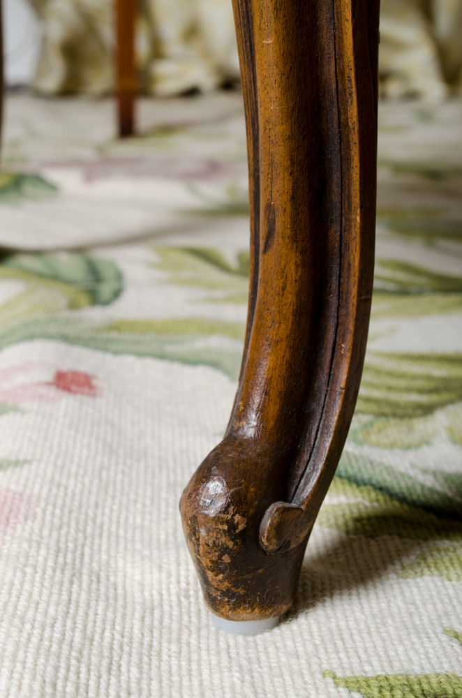 Vintage Louis XV Style WIng Chair