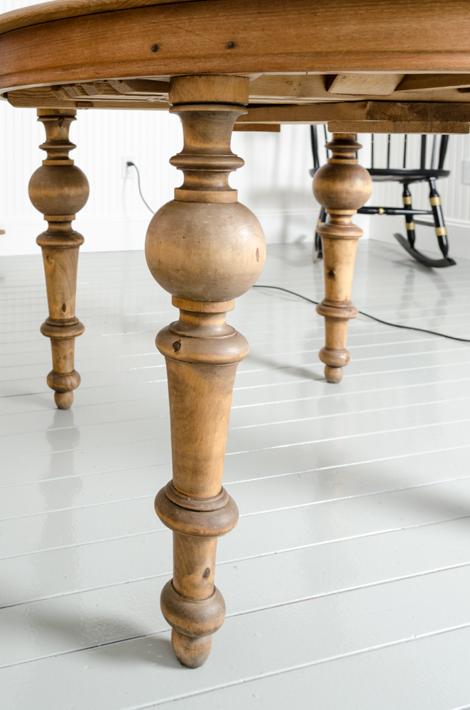 Antique Round Pine Table