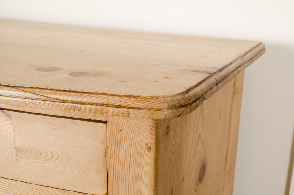 Antique Pine Bowfront Chest