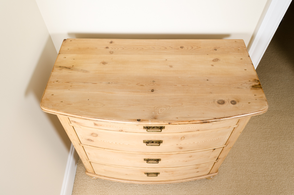 Antique Pine Bowfront Chest