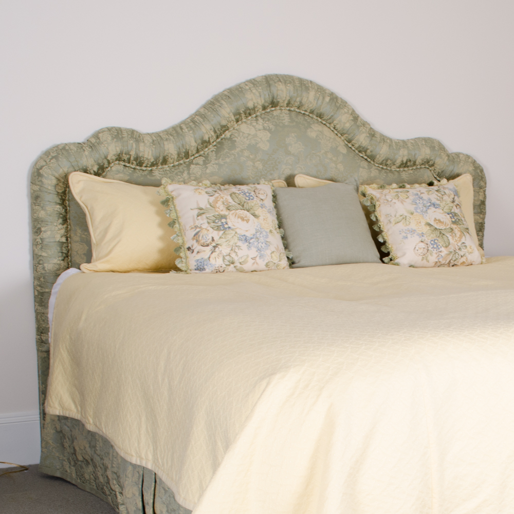 Custom King Floral Damask Headboard