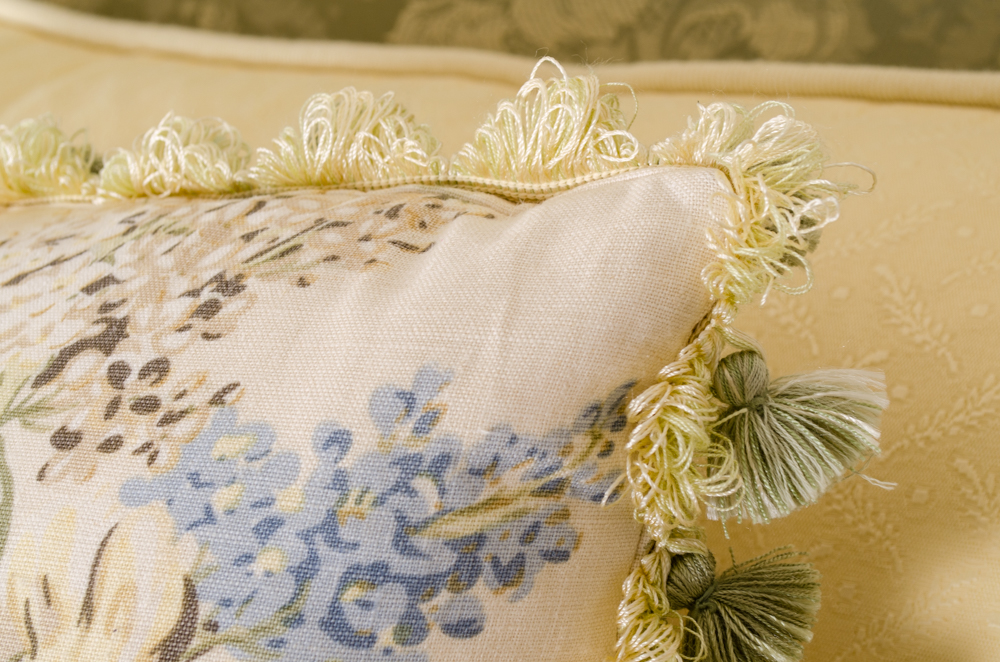 Custom King Floral Damask Headboard