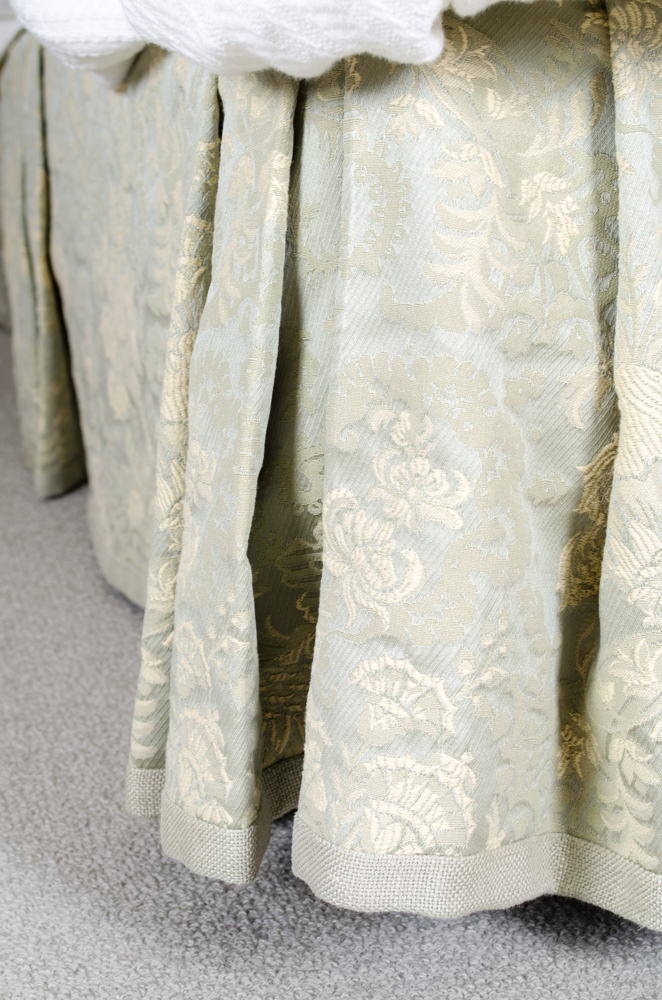 Custom King Floral Damask Headboard