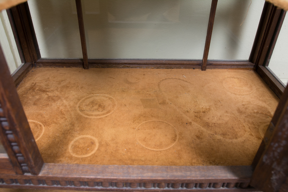 Antique Beverage Cabinet with Removable Tray Top