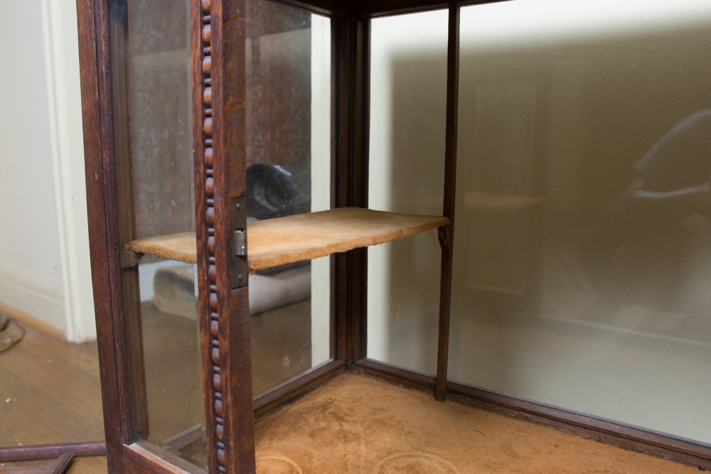 Antique Beverage Cabinet with Removable Tray Top
