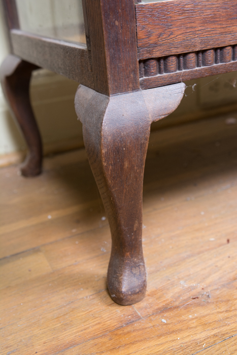 Antique Beverage Cabinet with Removable Tray Top