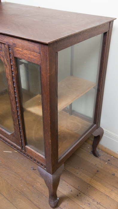Antique Beverage Cabinet with Removable Tray Top