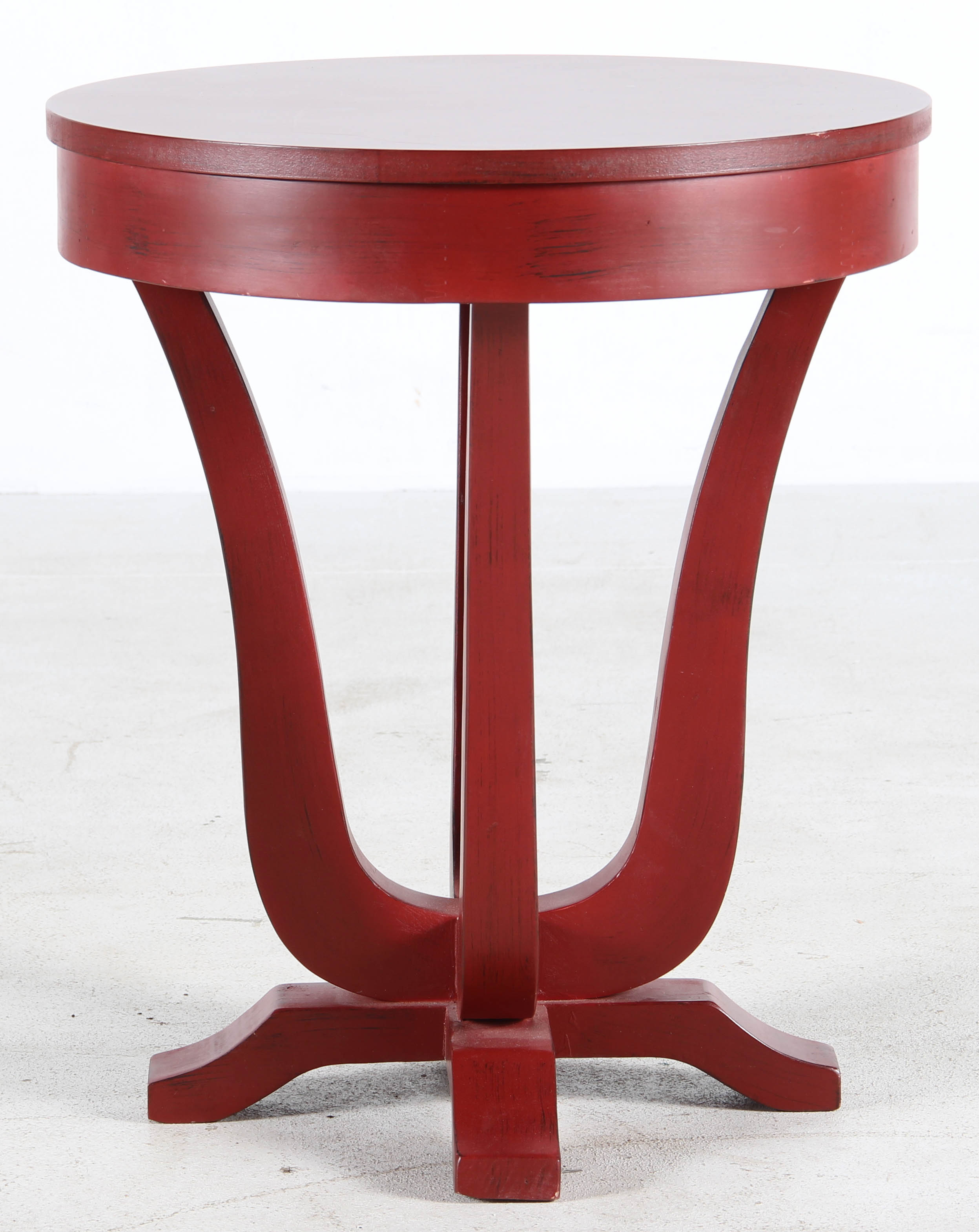 Red Accent Table