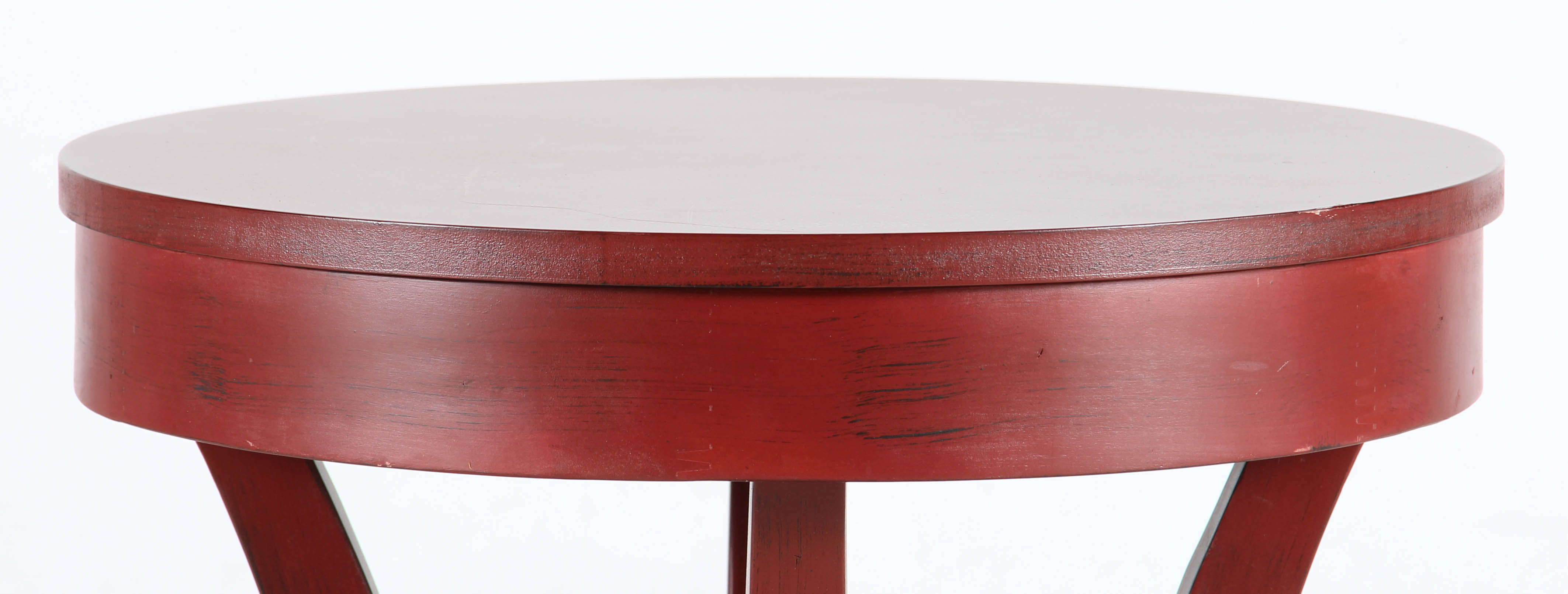 Red Accent Table