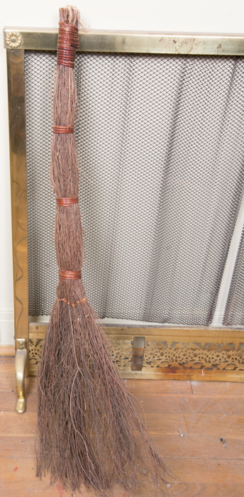 Brass Fireplace Tools and Fireplace Screen