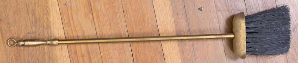 Brass Fireplace Tools and Fireplace Screen