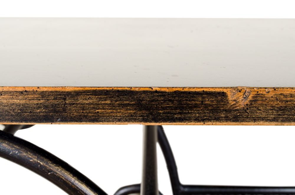 Painted Scrolled Iron Console Table