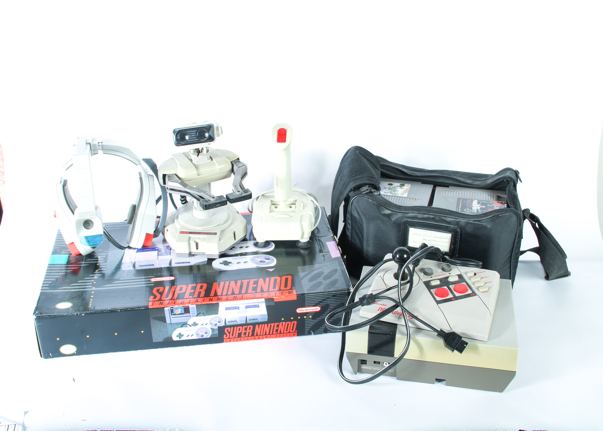 Super Nintendo Game System with Accessories
