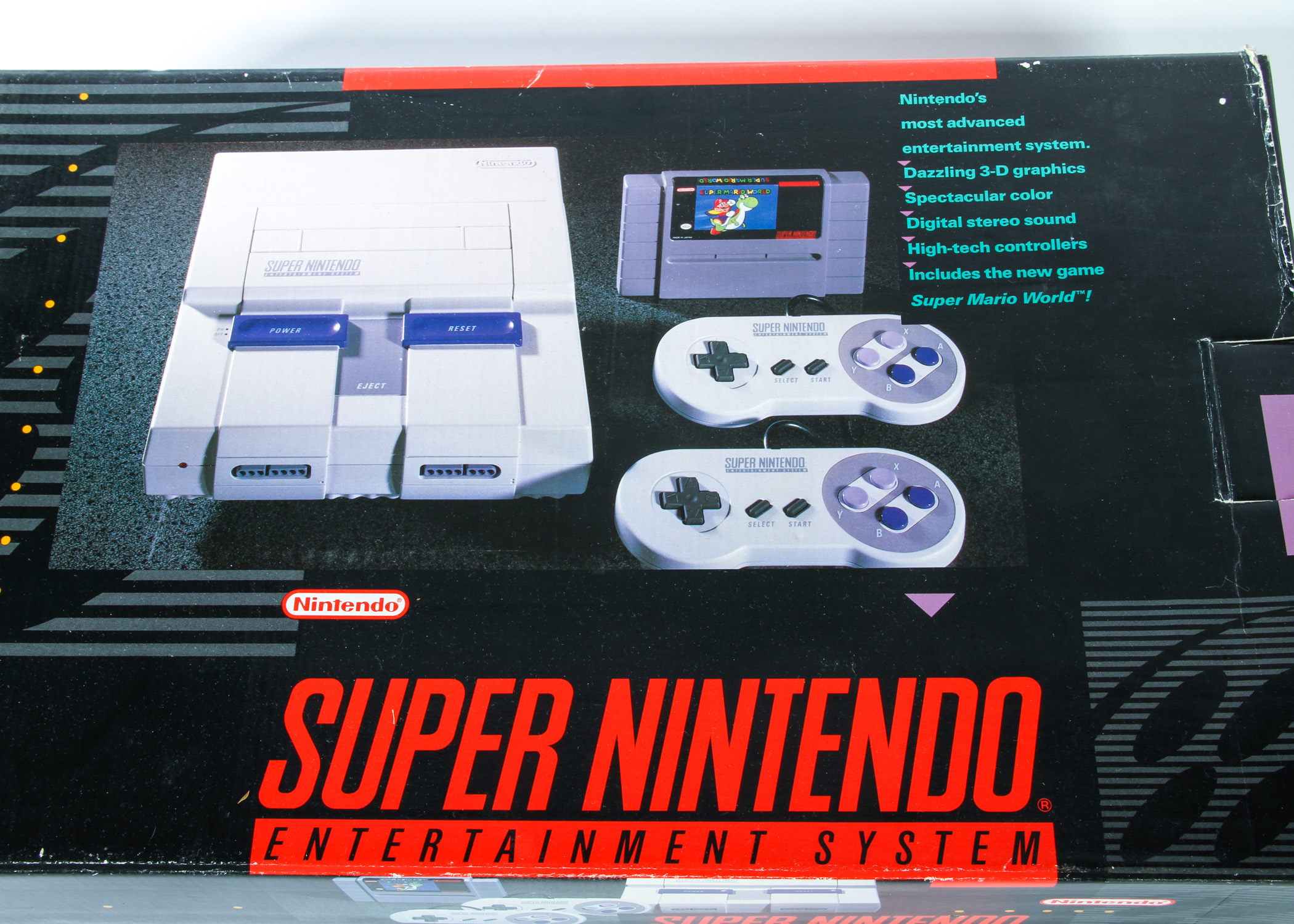 Super Nintendo Game System with Accessories