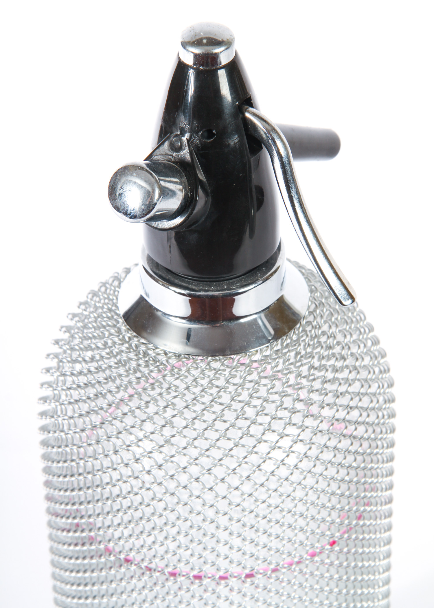 Mesh Covered Soda Siphon Bottle