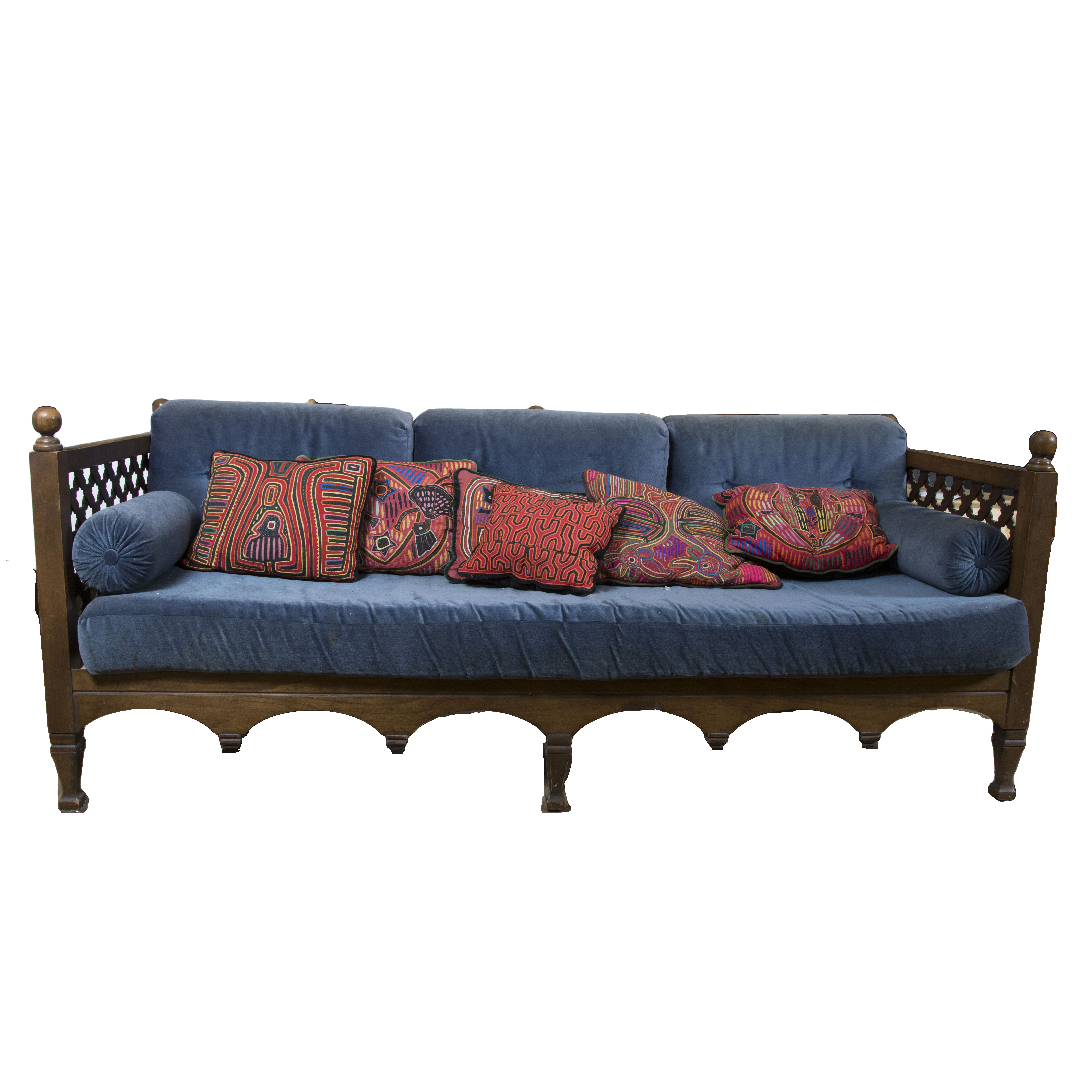 Moroccan Style Cushioned Sofa